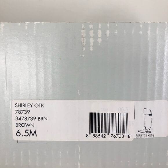 NEW Frye Shirley Brown Over The Knee (OTK) Leather Riding Boots Women's 6.5M - Picture 5 of 5